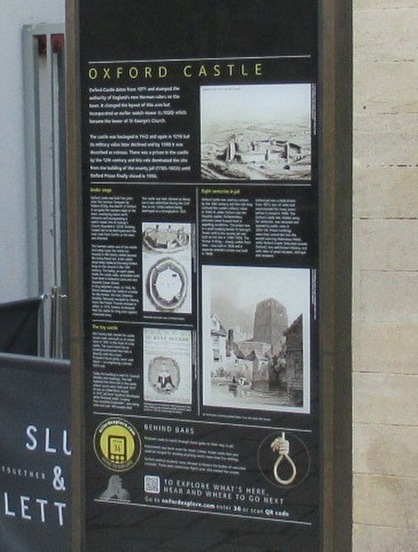 Oxford Castle Marker image. Click for full size.