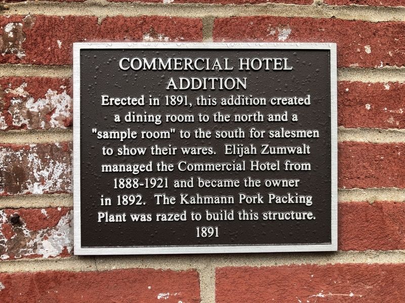 Commercial Hotel Addition Marker image. Click for full size.