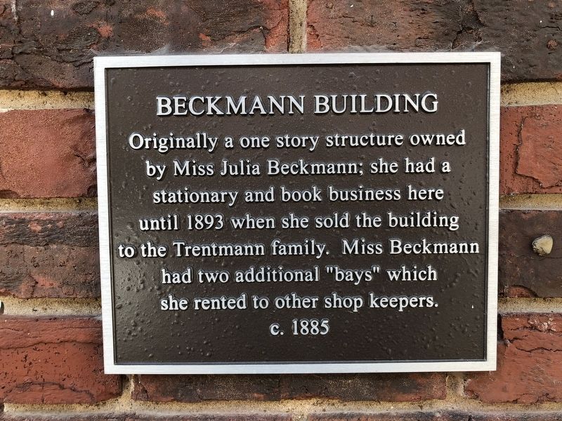Beckmann Building Marker. Click for full size. Beckmann Building Marker image. Click for full size.