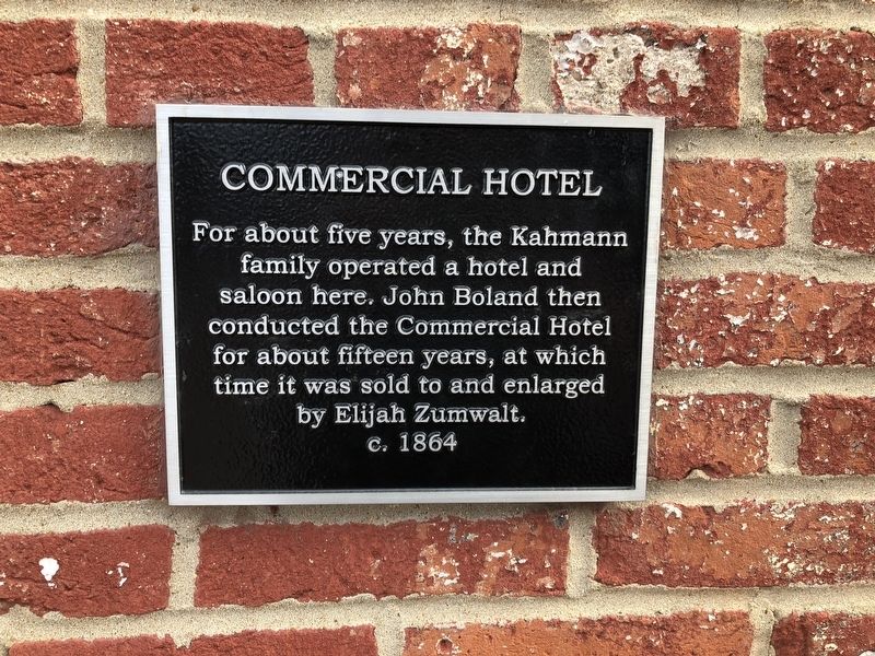 Commercial Hotel Marker image. Click for full size.