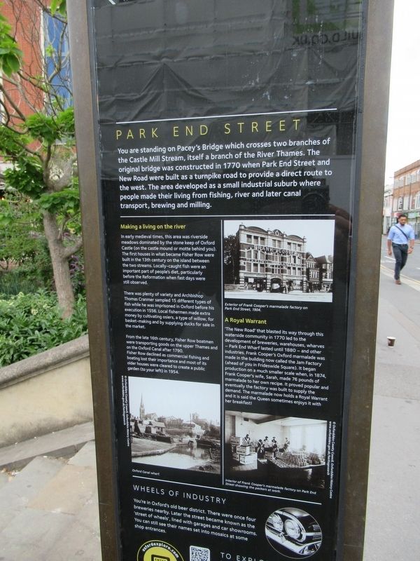 Park End Street Marker image. Click for full size.