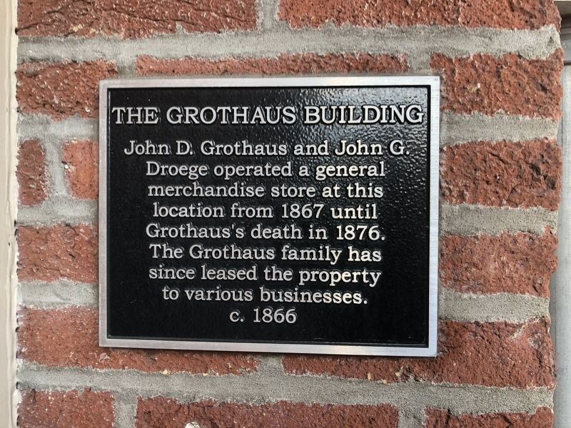 The Grothaus Building Marker. Click for full size. The Grothaus Building Marker image. Click for full size.