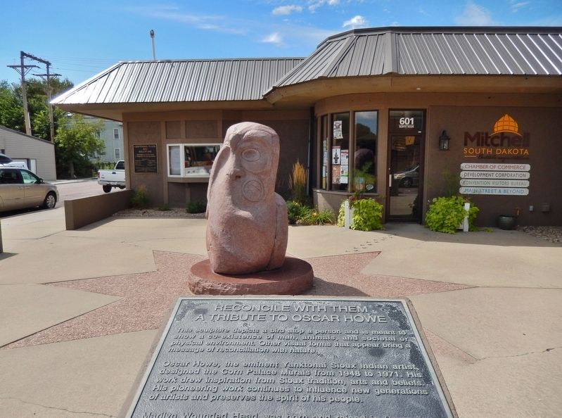 Oscar Howe Marker (<i>wide view</i>). Click for full size. Oscar Howe Marker (<i>wide view</i>) image. Click for full size.