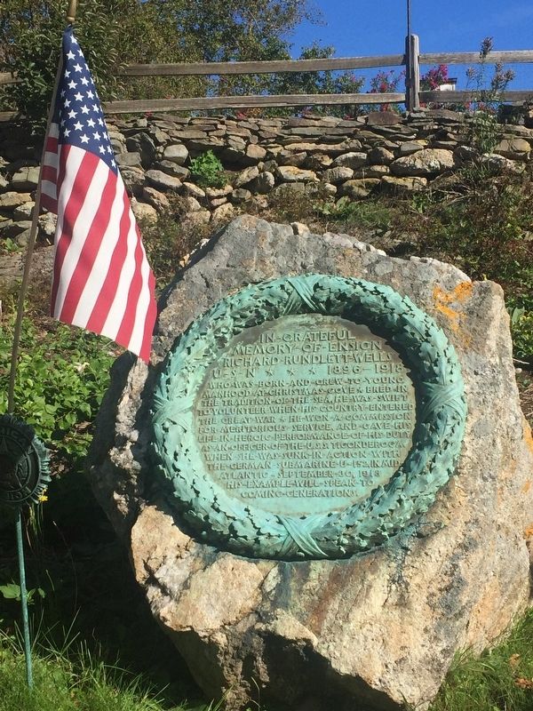 In Grateful Memory of Ensign Richard Rundlett Wells Marker. Click for full size. In Grateful Memory of Ensign Richard Rundlett Wells Marker image. Click for full size.