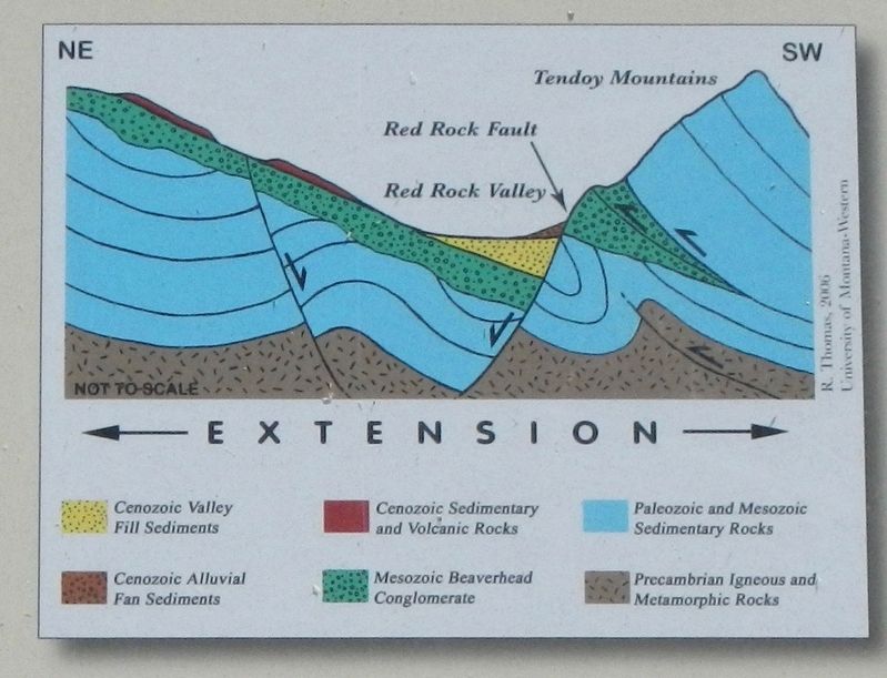 The Tendoy Mountains Marker, detail image. Click for full size.