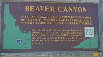 Beaver Canyon Marker image. Click for full size.