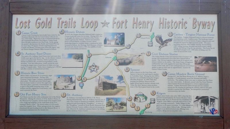 Lost Gold Trails Loop - Fort Henry Historic Byway. Click for full size. Lost Gold Trails Loop - Fort Henry Historic Byway image. Click for full size.