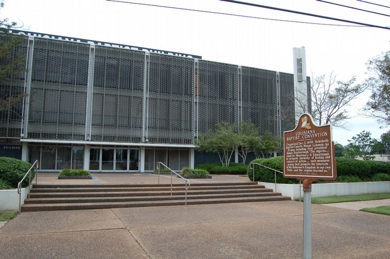 Louisiana Baptist Convention Marker. Click for full size. Louisiana Baptist Convention Marker image. Click for full size.