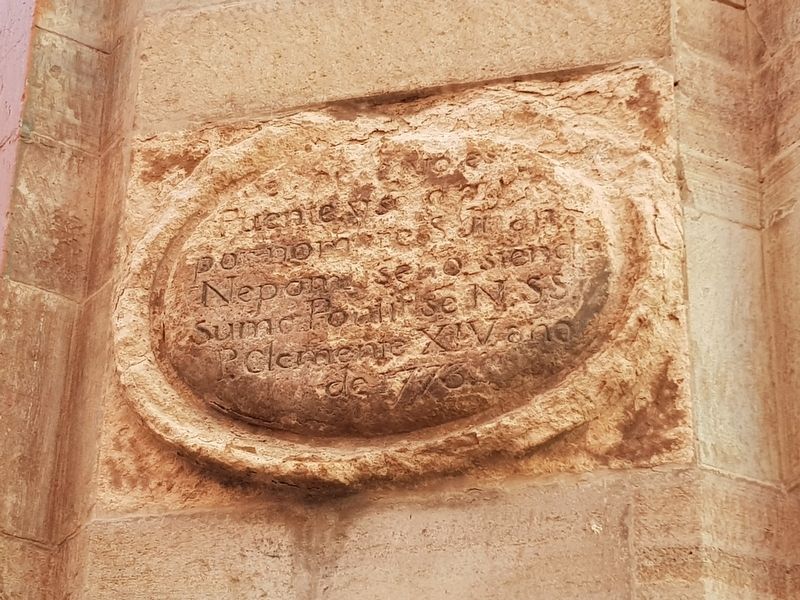A nearby, earlier Puente de San Juan Nepomuceno Marker image. Click for full size.
