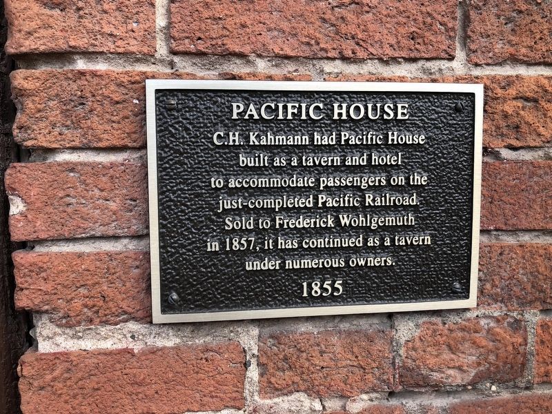 Pacific House Marker image. Click for full size.