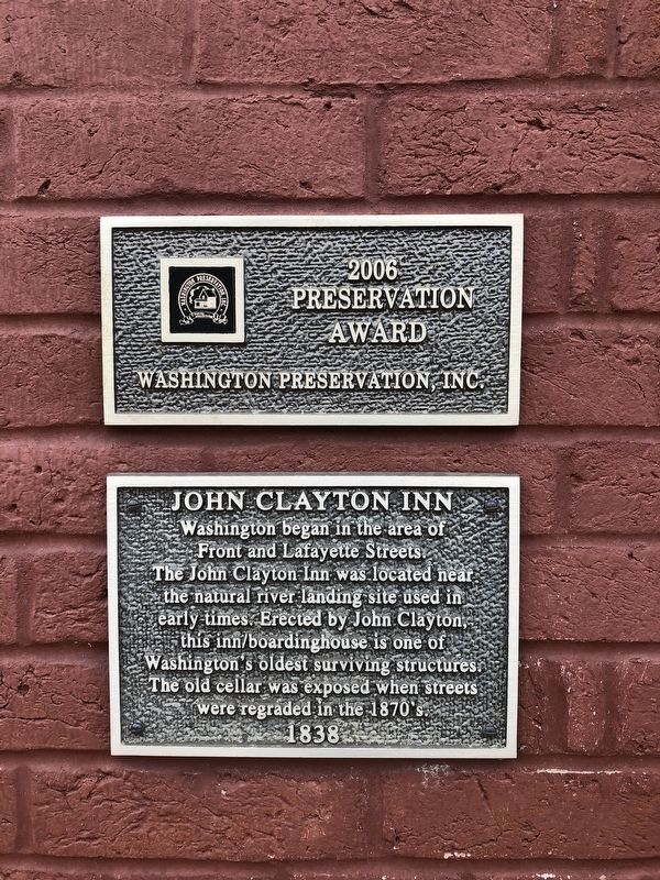 John Clayton Inn Marker image. Click for full size.