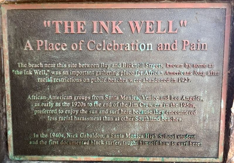 “The Ink Well” Marker. Click for full size. “The Ink Well” Marker image. Click for full size.