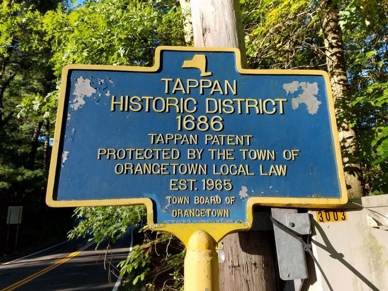 Tappan Historic District Marker. Click for full size. Tappan Historic District Marker image. Click for full size.