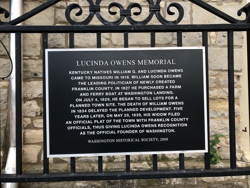 Lucinda Owens Memorial image. Click for full size.