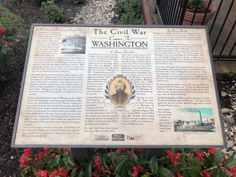 The Civil War Comes to Washington Marker image. Click for full size.