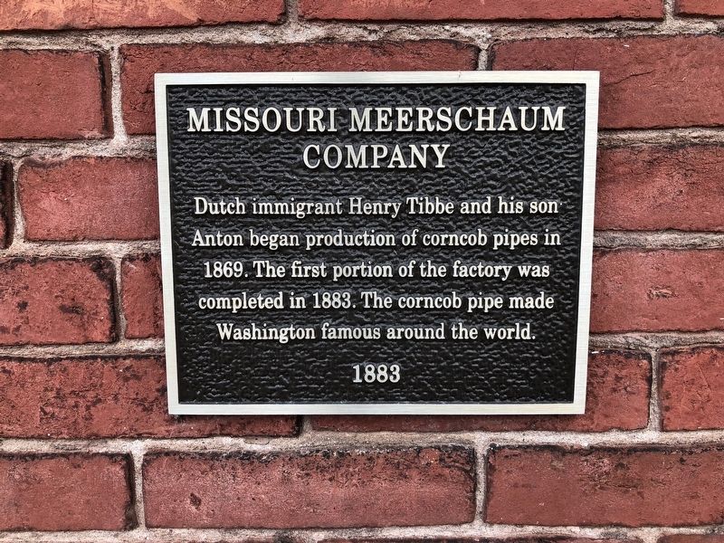 Missouri Meerschaum Company Marker. Click for full size. Missouri Meerschaum Company Marker image. Click for full size.