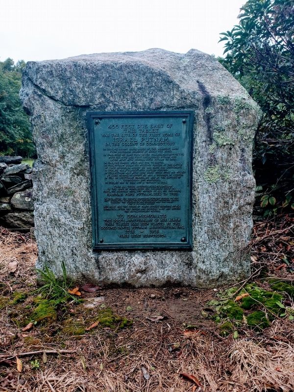 Israel Putnam's First Home Marker image. Click for full size.