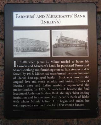 Farmers' and Merchants' Bank Marker image. Click for full size.