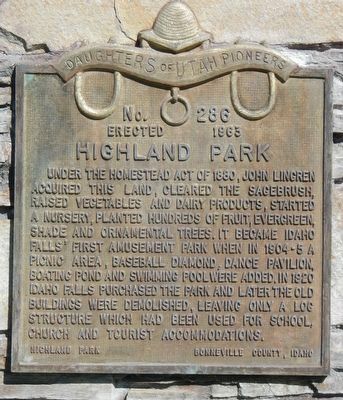 Highland Park Marker. Click for full size. Highland Park Marker image. Click for full size.