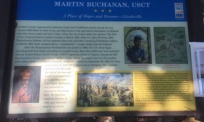 Martin Buchanan, USCT Marker image. Click for full size.