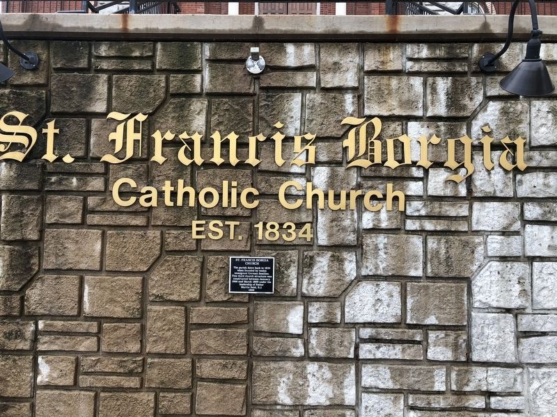 St. Francis Borgia Church Marker image. Click for full size.