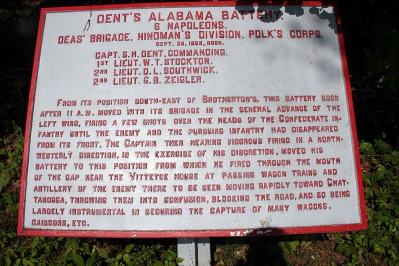 Dent's Alabama Battery Marker image. Click for full size.