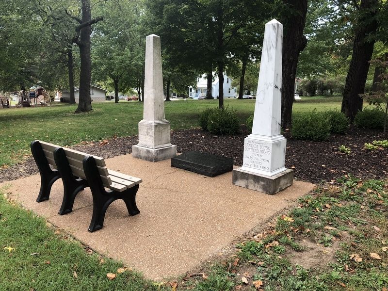Monuments for William and Lucinda Owens in addition to the marker. Click for full size. Monuments for William and Lucinda Owens in addition to the marker image. Click for full size.