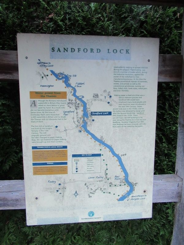 Sandford Lock Marker image. Click for full size.