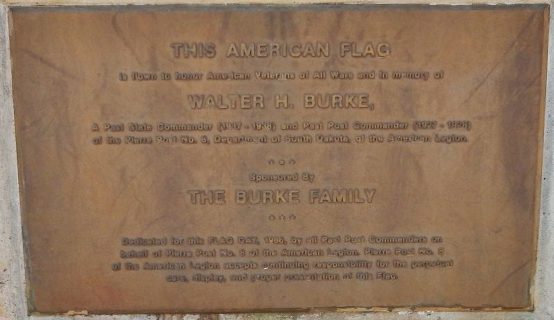 Walter H. Burke Marker image. Click for full size.