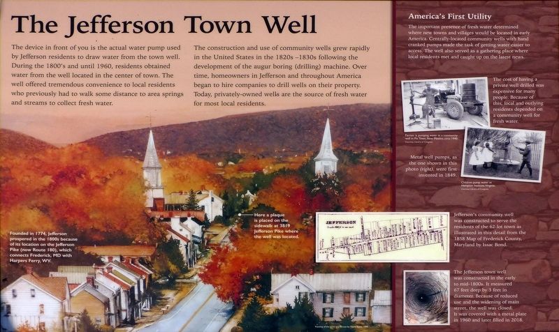The Jefferson Well Marker. Click for full size. The Jefferson Well Marker image. Click for full size.