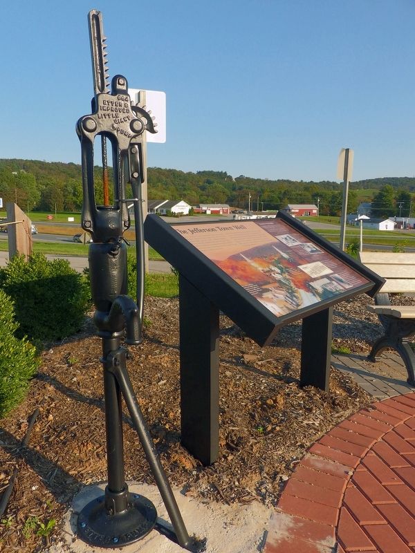 The Jefferson Town Well Marker. Click for full size. The Jefferson Town Well Marker image. Click for full size.