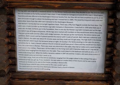 Neilsen Log Cabin Marker image. Click for full size.
