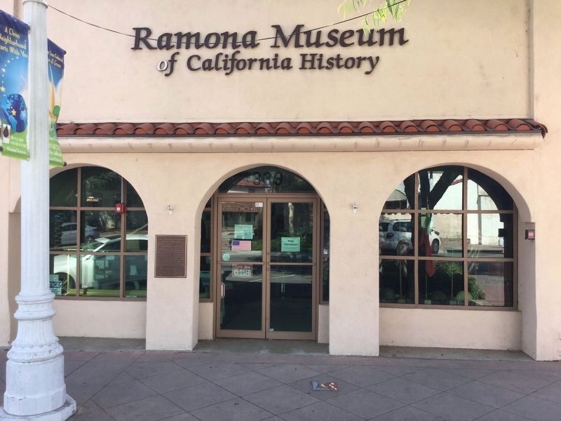 Ramona Museum and Marker image. Click for full size.