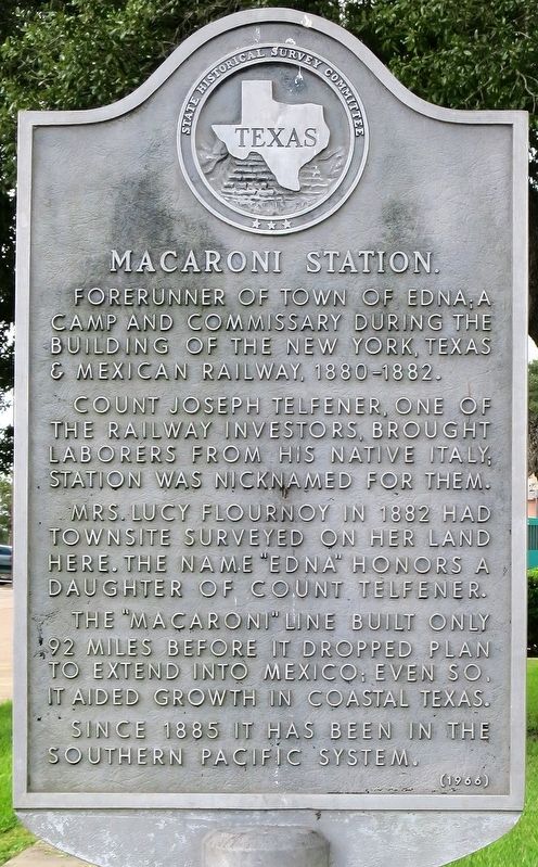 Macaroni Station Marker image. Click for full size.