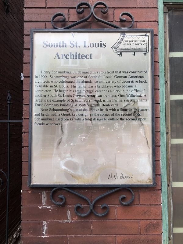 South St. Louis Architect Marker image. Click for full size.