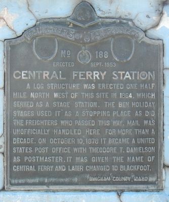 Central Ferry Station Marker image. Click for full size.