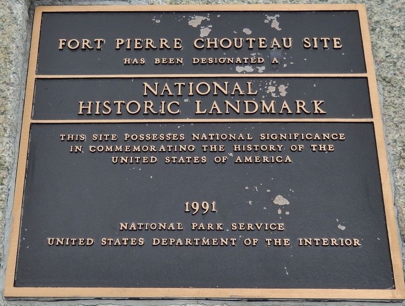 Fort Pierre Chouteau Site Marker. Click for full size. Fort Pierre Chouteau Site Marker image. Click for full size.