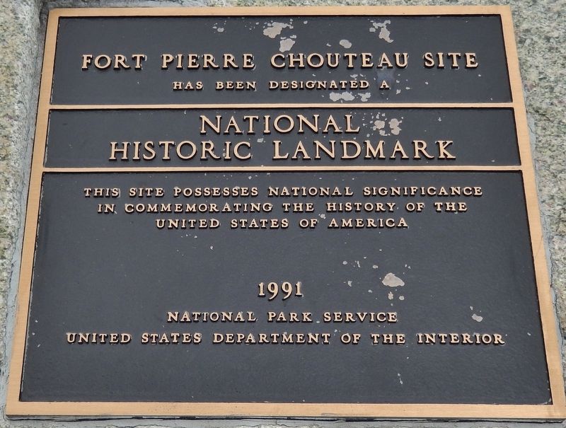 Fort Pierre Chouteau Site Marker image. Click for full size.