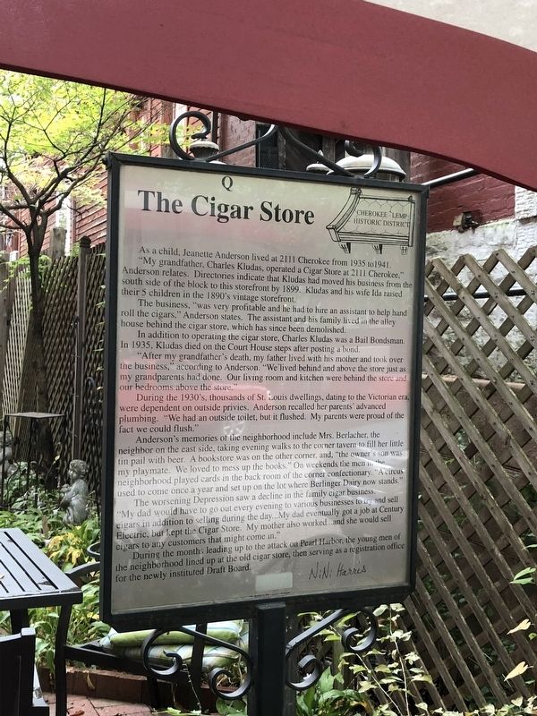 The Cigar Store Marker. Click for full size. The Cigar Store Marker image. Click for full size.