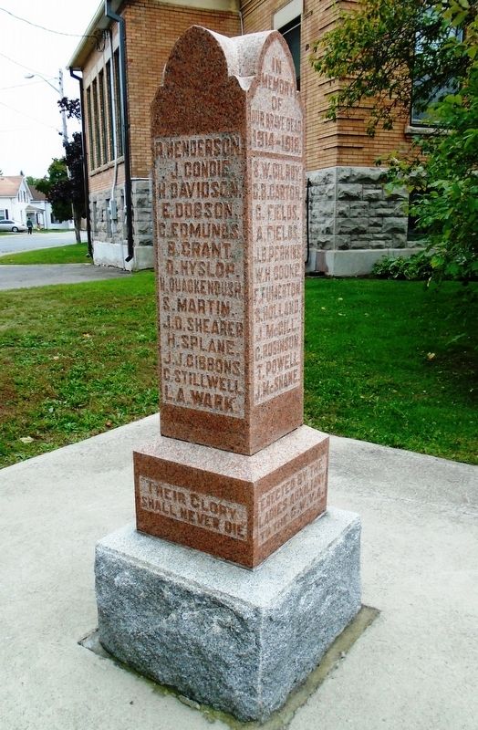 World War Memorial. Click for full size. World War Memorial image. Click for full size.