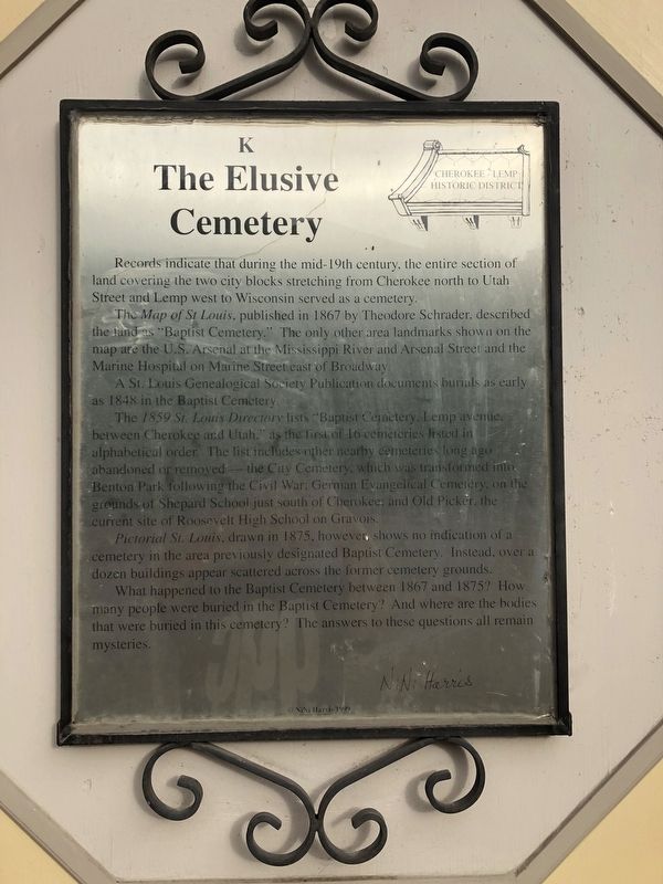 The Elusive Cemetery Marker. Click for full size. The Elusive Cemetery Marker image. Click for full size.