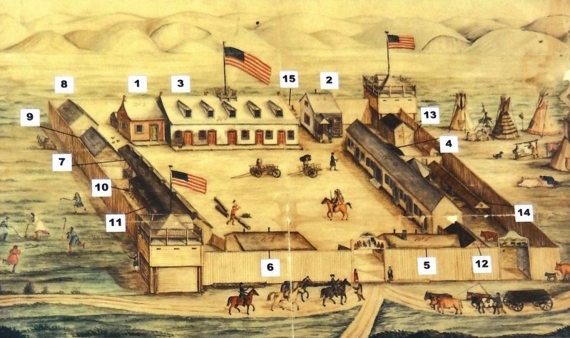 Marker detail: Fort Pierre Chouteau image. Click for full size.