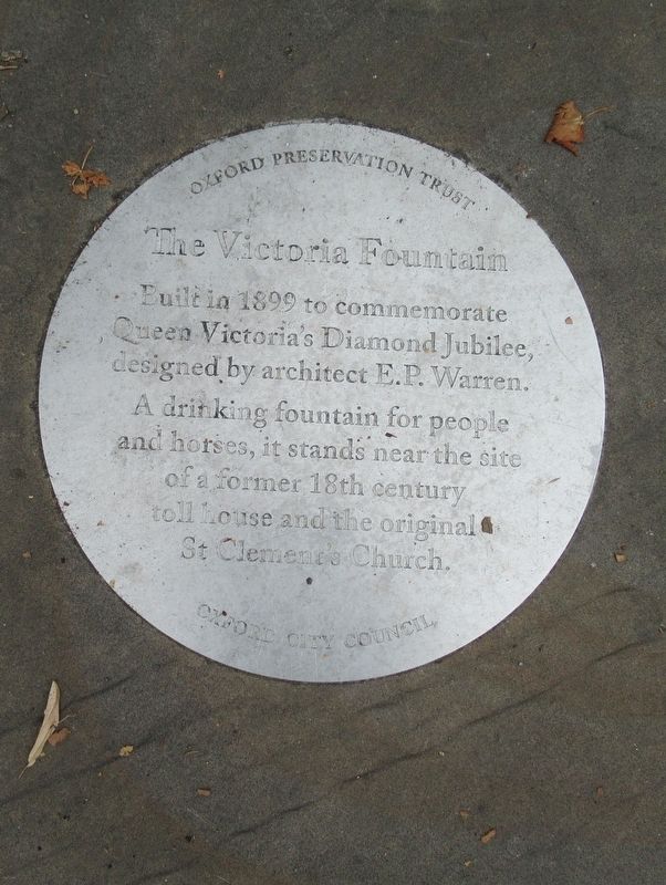 Victoria Fountain Marker. Click for full size. Victoria Fountain Marker image. Click for full size.