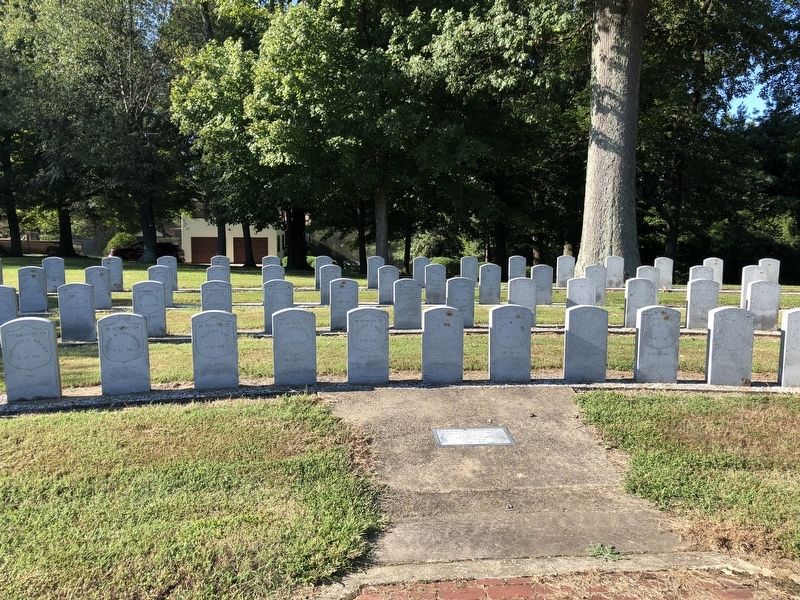The Camp Calhoon Cemetery was errected to honor the memory of the Union dead at Camp Calhoon. image. Click for full size.