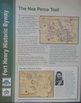 The Nez Perce Trail panel image. Click for full size.