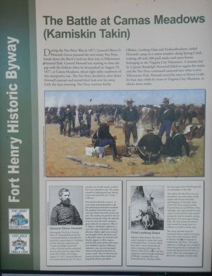 The Battle of Camas Meadows (Kamiskin Takin) panel image. Click for full size.