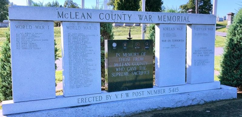 McLean County War Memorial image. Click for full size.