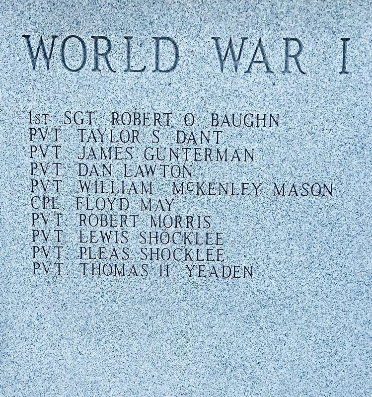 List of World War I dead. image. Click for full size.