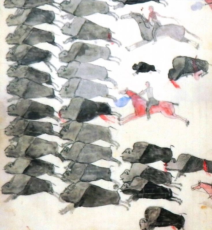 Marker detail: Ledger drawing developed in the 1860s using scraps of paper from old ledger books image. Click for full size.
