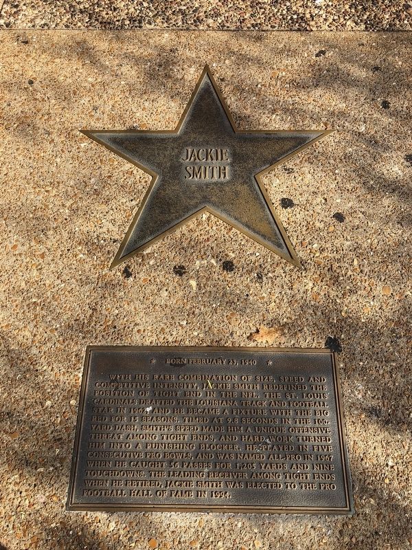 Jackie Smith Marker. Click for full size. Jackie Smith Marker image. Click for full size.